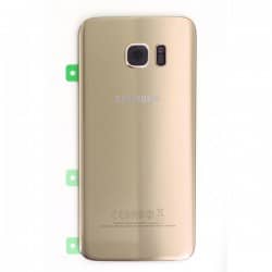 Vitre arrière Or pour Samsung Galaxy S7 Edge photo 2