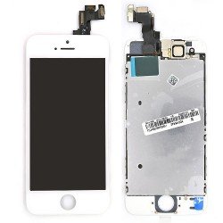 Kit Écran LCD IPhone 5s/SE 2016 Noir - Écran Tactile + Caméra + Capteur - LL TRADER