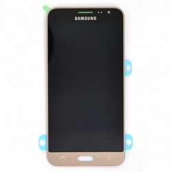 Ecran Amoled Gold et vitre prémontés pour Samsung Galaxy J3 2016 photo 2
