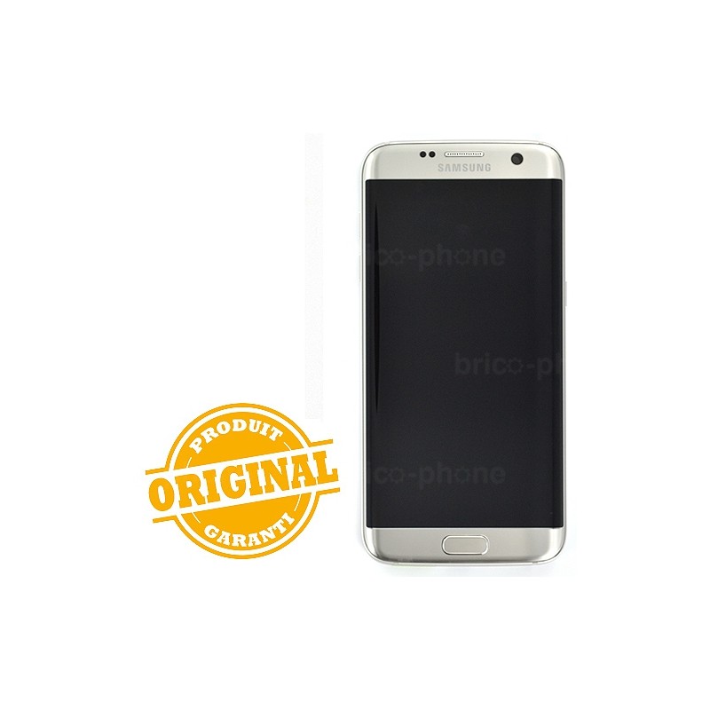 Ecran Amoled Argent et vitre prémontés pour Samsung Galaxy S7 Edge photo 2
