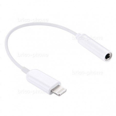Adaptateur lightning vers jack 3,5mm pour iPhone et Plus
