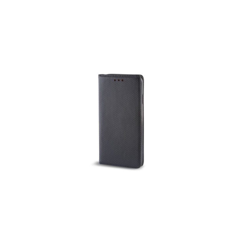 Housse portefeuille avec effet grainé Noir pour Samsung Galaxy J3 2016 photo 1