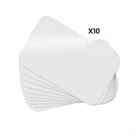 Lot de 10 cartes transparentes très fines en plastique photo 2