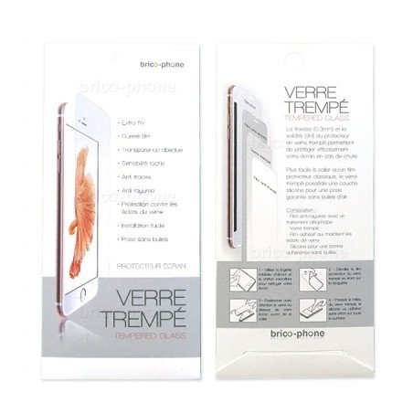 Protecteur en verre trempé blanc INCURVE pour iPhone 7 photo 3