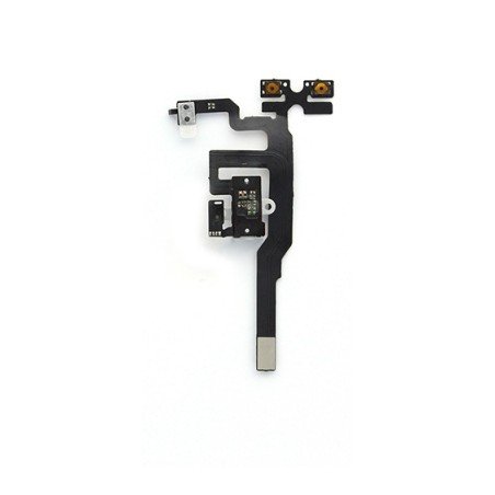 Nappe prise jack + mute et volume + micro d'ambiance pour un iPhone 4S Blanc photo 4