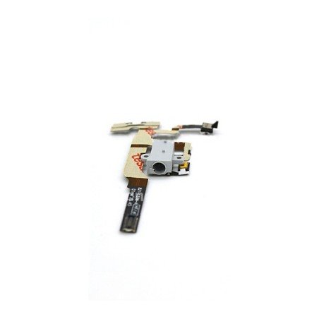 Nappe prise jack + mute et volume + micro d'ambiance pour un iPhone 4S Blanc photo 5