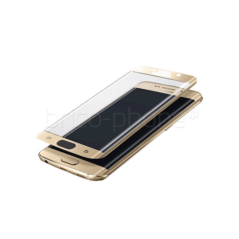 Protecteur d'écran en verre trempé incurvé GOLD pour Samsung Galaxy S7 Edge photo 2