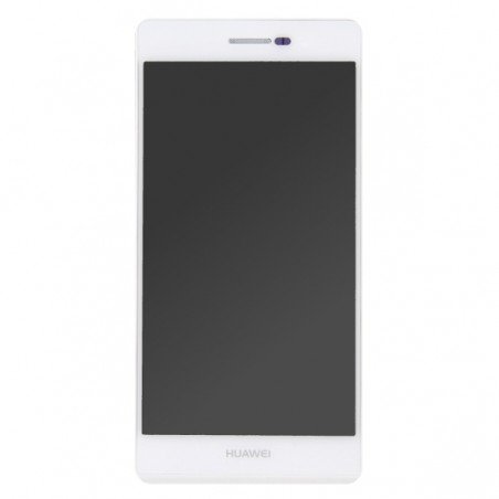 Bloc écran Blanc COMPLET prémonté sur châssis pour Huawei P7 photo 2