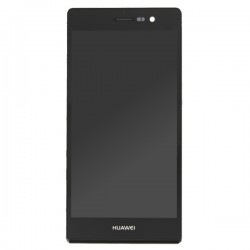 Bloc écran Noir COMPLET prémonté sur châssis pour Huawei P7 photo 2