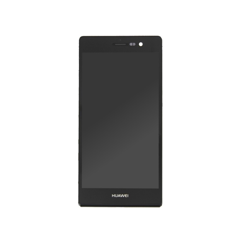 Bloc écran Noir COMPLET prémonté sur châssis pour Huawei P7 photo 2