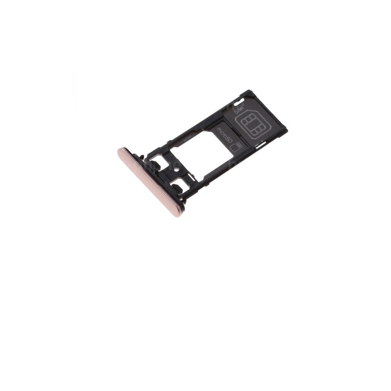 Rack tiroir cartes SIM et SD Rose pour Sony Xperia X Performance Dual photo 2