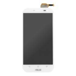 Ecran 5,5"" Blanc avec vitre avec LCD pré-assemblé pour Asus Zenfone ZOOM photo 1