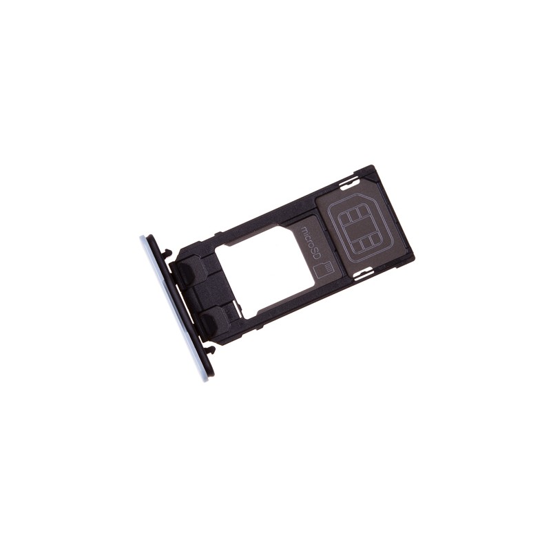 Rack tiroir cartes SIM et SD Bleu pour Sony Xperia X Compact photo 1