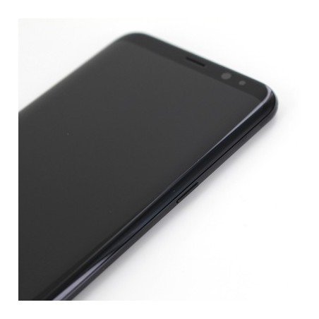 Bloc Ecran Amoled et vitre prémontés sur châssis pour Galaxy S8 Plus Noir Carbone photo 6