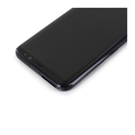 Bloc Ecran Amoled et vitre prémontés sur châssis pour Galaxy S8 Plus Noir Carbone photo 7