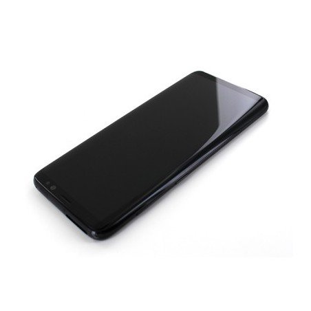 Bloc Ecran Amoled et vitre prémontés sur châssis pour Galaxy S8 Noir Carbone photo 3