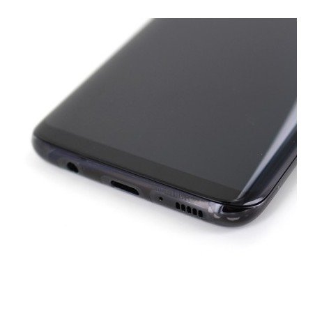 Bloc Ecran Amoled et vitre prémontés sur châssis pour Galaxy S8 Noir Carbone photo 5