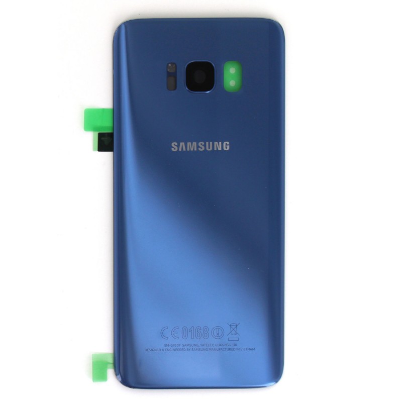 Vitre arrière pour Samsung Galaxy S8 Bleu Océan photo 2
