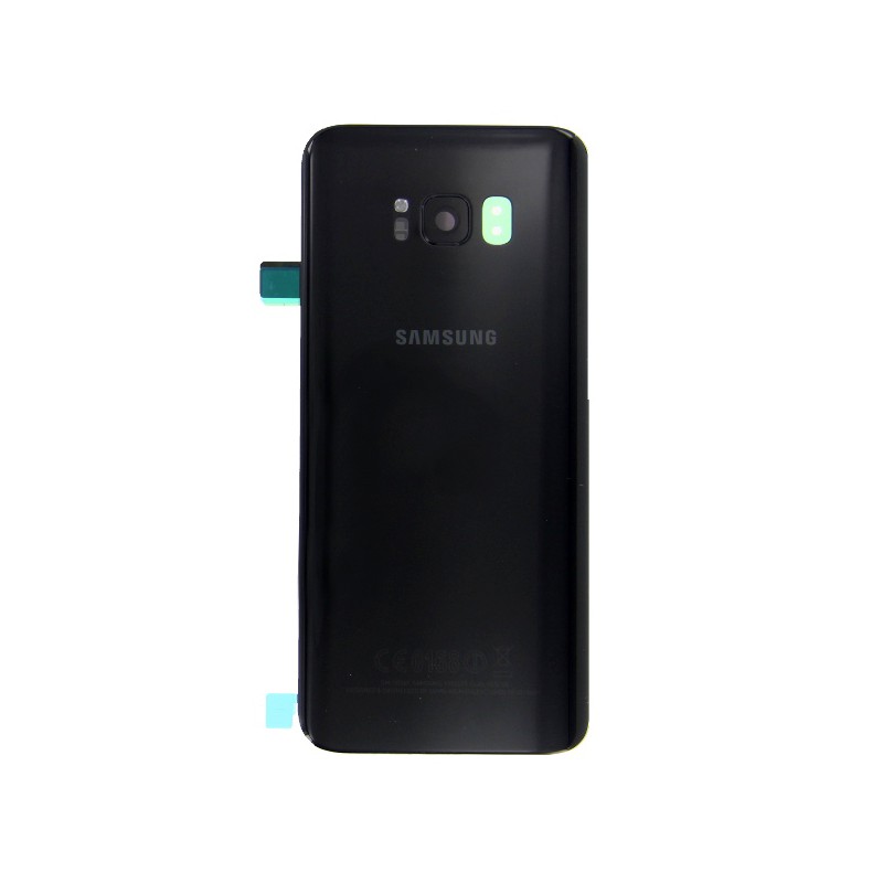 Vitre arrière pour Samsung Galaxy S8 Noir Carbone photo 2