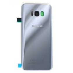 Vitre arrière pour Samsung Galaxy S8 Plus Argent Polaire photo 2