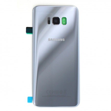 Vitre arrière pour Samsung Galaxy S8 Plus Argent Polaire photo 2