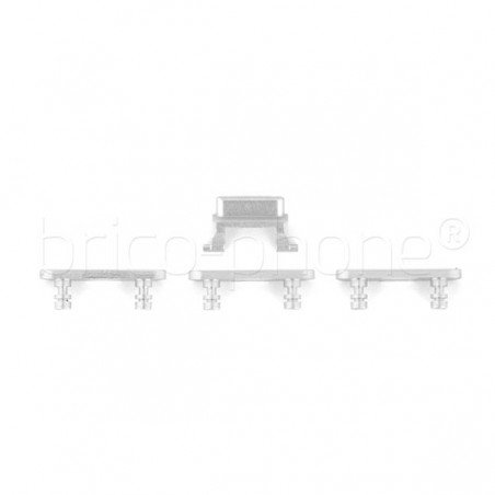 Lot de 4 boutons pour iPhone 7 Argent photo 4