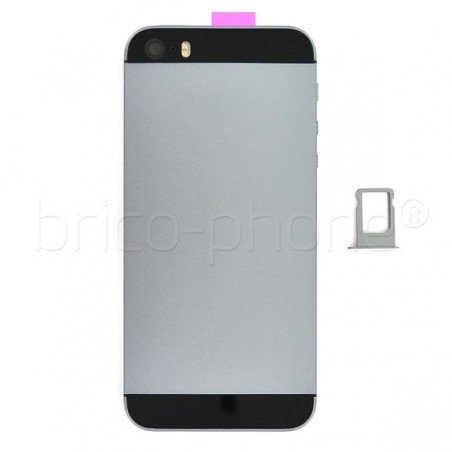 Coque arrière pour iPhone SE Gris sidéral photo 6