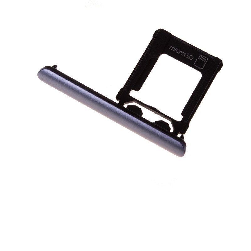 Cache et Rack tiroir carte SD Noir pour Sony Xperia XZ1 et XZ1 Dual photo 2
