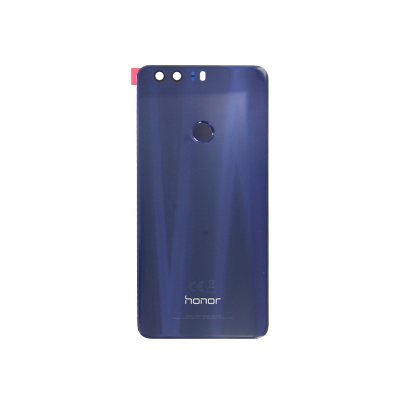 Vitre arrière Bleu avec lecteur d'empreinte pour Huawei Honor 8 face avant