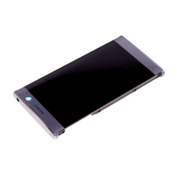 Bloc Ecran Argent avec vitre et LCD sur châssis pour Sony Xperia XA2 photo 3