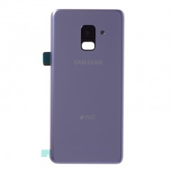 Vitre arrière Gris Orchidée pour Samsung Galaxy A8 2018
