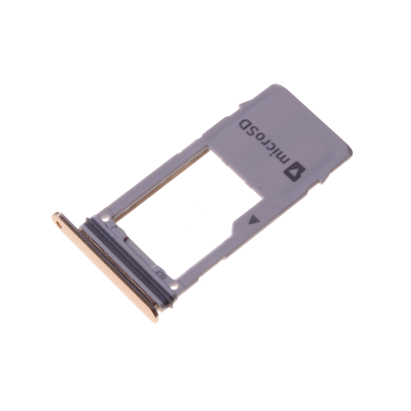 Rack tiroir carte mémoire Micro SD pour Samsung Galaxy A8 2018 Or