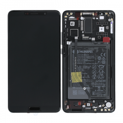 BLoc Ecran Noir COMPLET prémonté sur chassis + batterie pour Huawei Mate 10