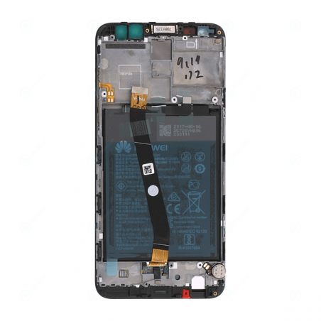 BLoc Ecran Noir COMPLET prémonté sur chassis + batterie pour Huawei Mate 10 Lite photo 3