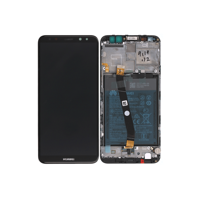 BLoc Ecran Noir COMPLET prémonté sur chassis + batterie pour Huawei Mate 10 Lite photo 1