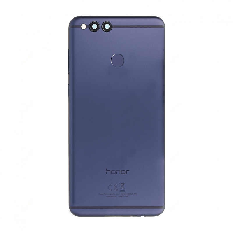 Coque arrière avec lecteur d'empreinte pour Huawei Honor 7X Bleu photo 2
