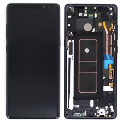 Bloc Ecran Amoled et vitre prémontés pour Samsung Galaxy Note 8 Noir Carbone photo 1