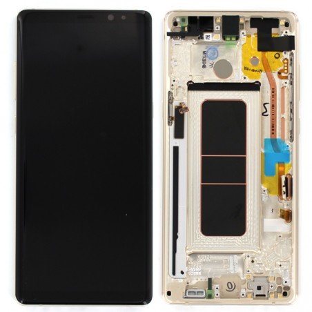 Bloc Ecran Amoled  et vitre prémontés pour Samsung Galaxy Note 8 Or Topaze photo 1b