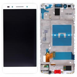 Ecran Blanc COMPLET (vitre + LCD) prémontés sur chassis pour Huawei Honor 7 photo 1