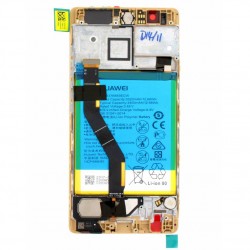 Ecran Or COMPLET prémonté + batterie sur chassis pour Huawei P9 Plus photo 3