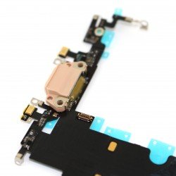Connecteur De Charge (dock Flex) Blanc Avec Antenne Micro Pour IPhone 8 Plus - Neuf