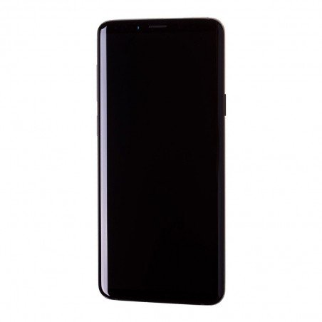 Bloc Ecran Amoled et vitre prémontés sur châssis pour Galaxy S9 Plus Noir Carbone photo 2