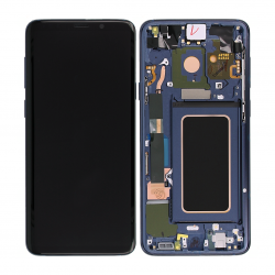 Bloc Ecran Amoled et vitre prémontés sur châssis pour Galaxy S9 Plus Bleu Océan photo 1