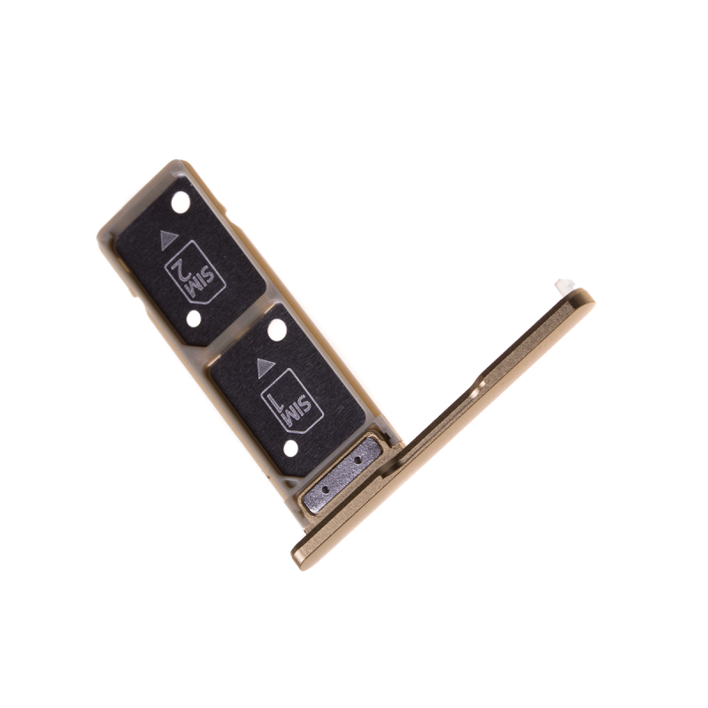 Rack tiroir pour 2 cartes SIM pour Sony Xperia XA2 Ultra Dual Or