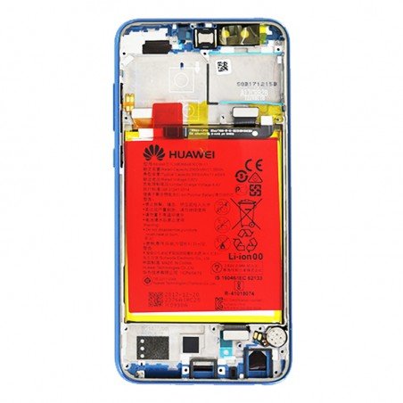 BLoc Ecran Bleu COMPLET prémonté sur chassis + batterie pour Huawei Honor 9 Lite Photo 3