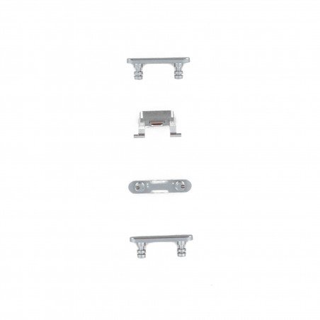 Lot de 4 boutons pour iPhone 8 Argent Photo 2