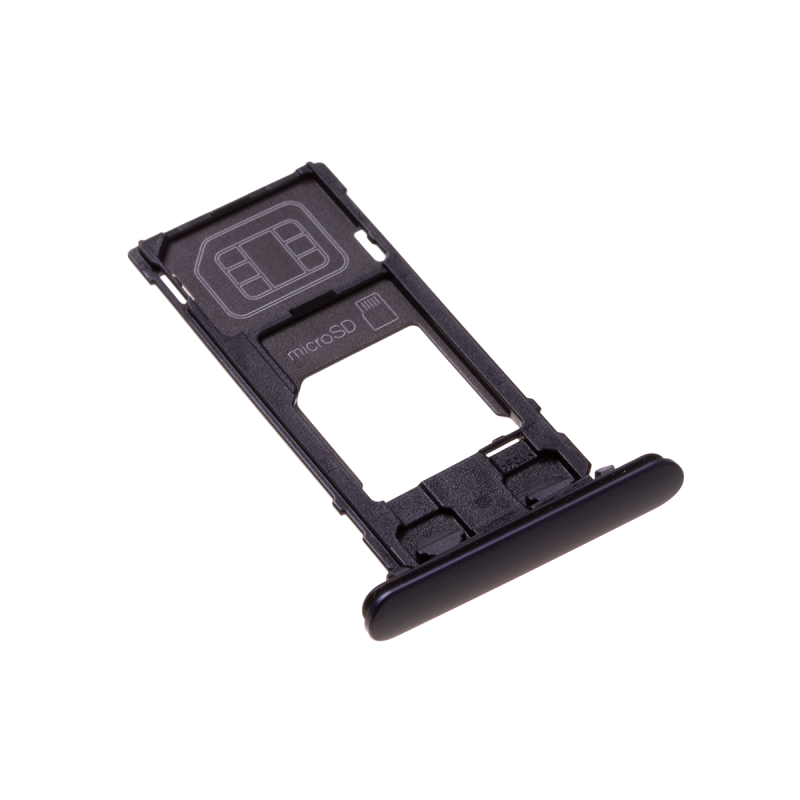 Rack tiroir cartes SIM et SD Noir pour Sony Xperia XZ2 Compact Photo 1