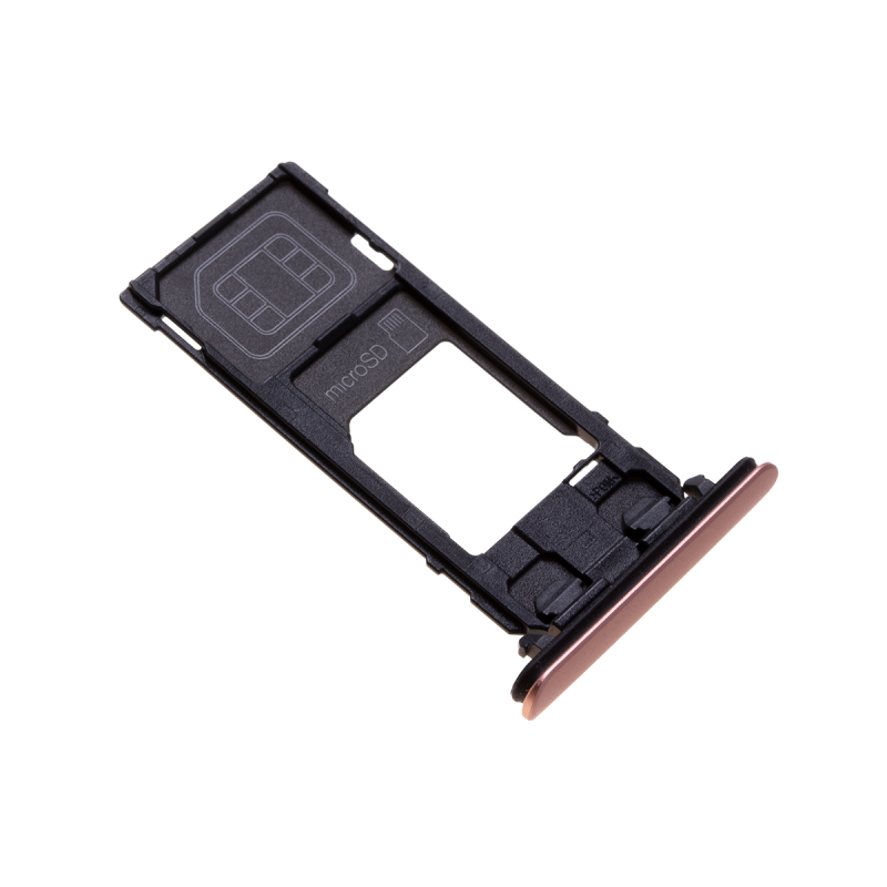 Rack tiroir cartes SIM et SD Rose pour Sony Xperia XZ2 Compact Photo 1