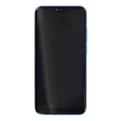 Bloc écran Bleu COMPLET prémonté sur châssis + batterie pour Huawei Honor 10 photo 2