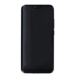 Bloc écran Noir COMPLET prémonté sur châssis + batterie pour Huawei Honor 10 photo 2